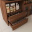 Îlot de cuisine extensible avec rangement, petite cuisine moderne en bois aggloméré