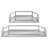 Turgut 2 Piece Metal Floating Shelf-432323818