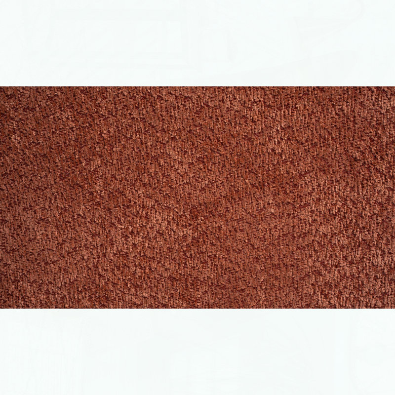 Méridienne en chenille nuage - Structure en bois massif - Rouge rouille, H 30,31 po x l 30,31 po x P 26,97 po, Rouge rouille