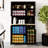 71" Freestanding Kitchen Drawer Cabinet - Black. Ample Storage Space, Adjustable Shelves, And A Build With Shelves For Bowls, Microwave Countertop Place, 6 Doors 1 Black-1108990301