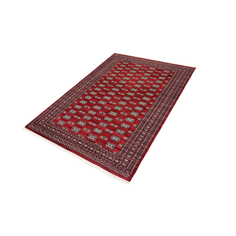 Tapis rouge rectangulaire unique de 6 pi 2 po x 9 pi 1 po Righley