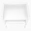 Table d'appoint, côté, bout, table de chevet, lampe, stratifié blanc, métal blanc, contemporain, moderne-719019194