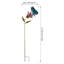 Piquet de jardin 45 po papillon et fleur en métal avec peinture résistante aux intempéries et piquet de sol robuste-92580498