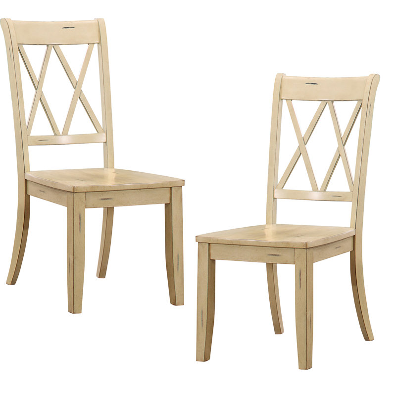 Finition des chaises d'appoint de salle à manger 2, transitionnel, dossier, placage de pin, siège 2 de 17,32 po, aspect transitionnel, largeur de 23 po