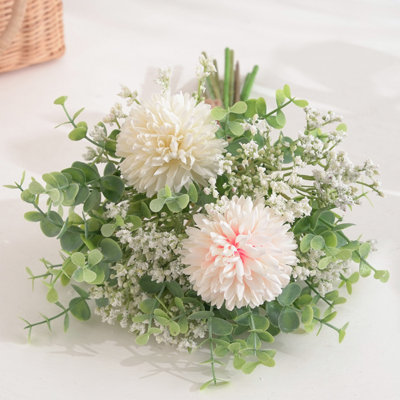 Fleurs artificielles Babys Breath, bouquet de fleurs artificielles d'eucalyptus artificiel pour la fête de mariage
