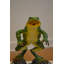 Bronze Jumping Frog Fountain