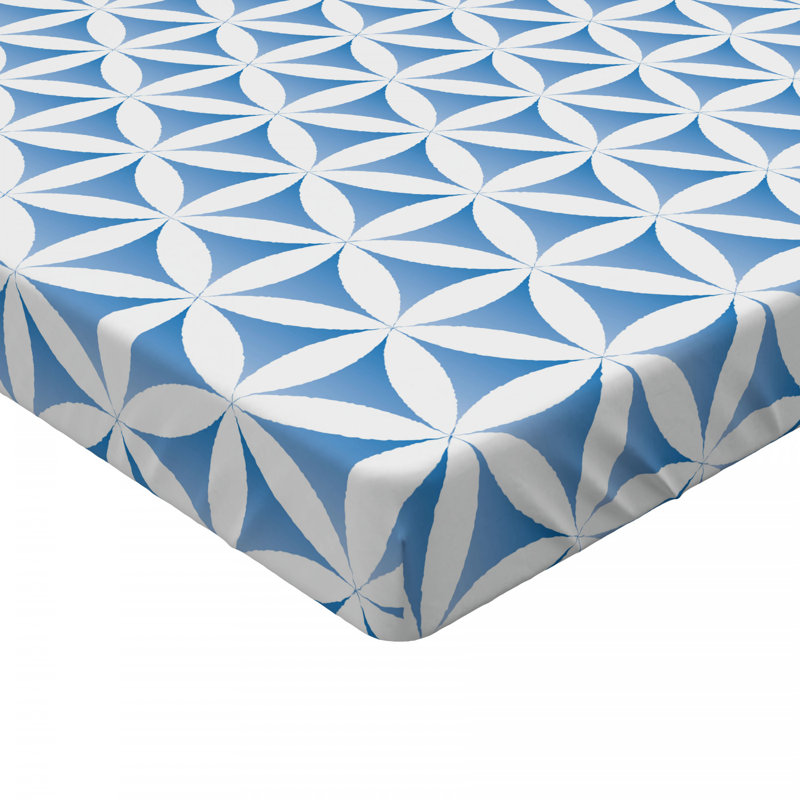 Microfiber Geometric Fitted Sheet, Twin XL Fitted Sheet