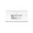 30" White Engineered Stone Vanity Top With Rectangular Ceramic Sink And 4" Backsplash