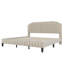 Lit plateforme tapissier en bois massif avec garniture cloutée Genavee-721594672-721594673