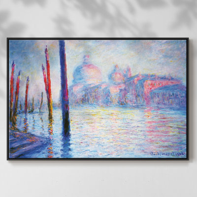 Canal Grand par Monet, reproduction d'art sur toile