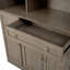 Buffet traditionnel autoportant avec huche, grande armoire de rangement pour garde-manger avec armoire latérale coulissante-1121346341