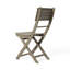 Table d'extérieur 43,5 po - Bois, eau, plateau à lattes, gris, option de rangement pliable