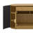 55.1" Sideboard Buffet Cabinet, Curved Storage Cabinet With 2 Doors & 2 Drawers, Curved Side Door & 3-Tier Shelves-373141367