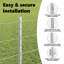 Vidaxl Fence With Posts Steel-116797766-116797758