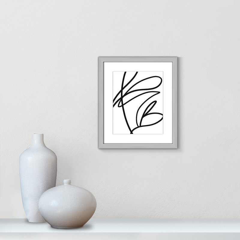 «Line And Collection Young and Restless On Paper» par Leah Straatsma, dessin au trait, H 15 po x l 13 po x P 1,25 po