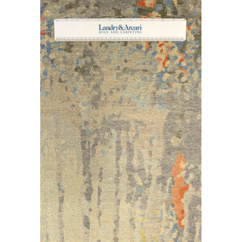 Wool And Silk Nepal One-of-a-Kind Rectangle 9' X 12' Area Rug