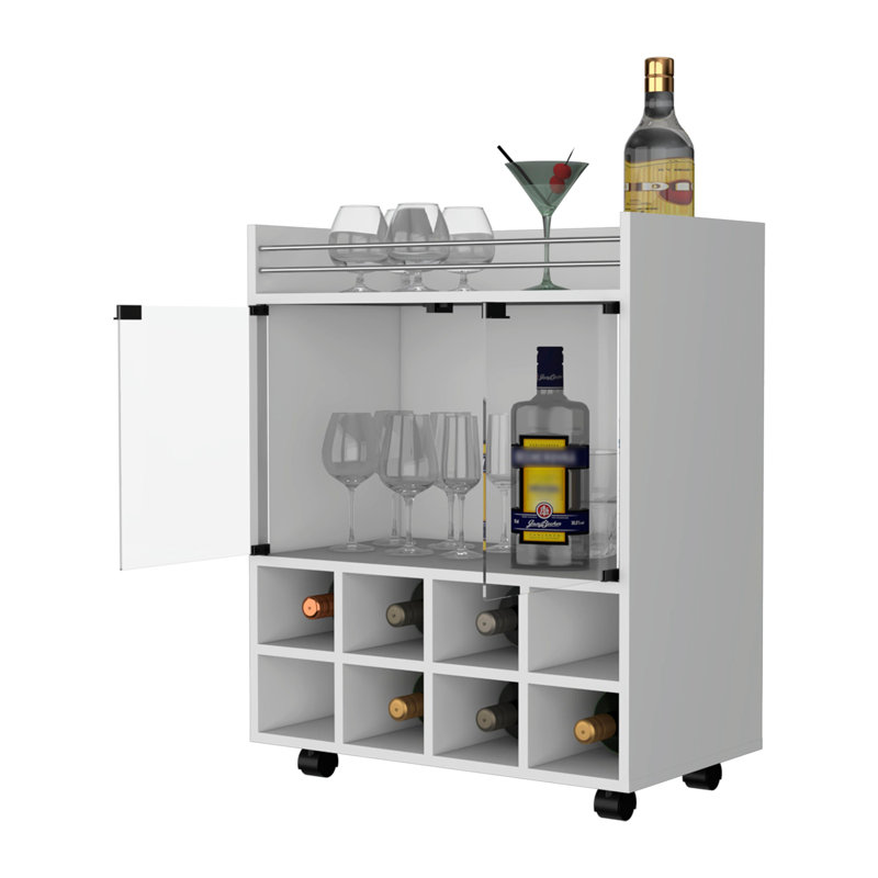 Chariot-bar 8 bouteilles
