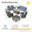 Jordanlee 7- Person Outdoor Seating Group With Rocking Swivel Chairs With Fire Pit Table-131346965