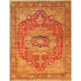 Citrana Oriental Area Rug in Rust