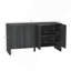 Linda Buffet moderne avec 4 tablettes réglables gris anthracite-116172384