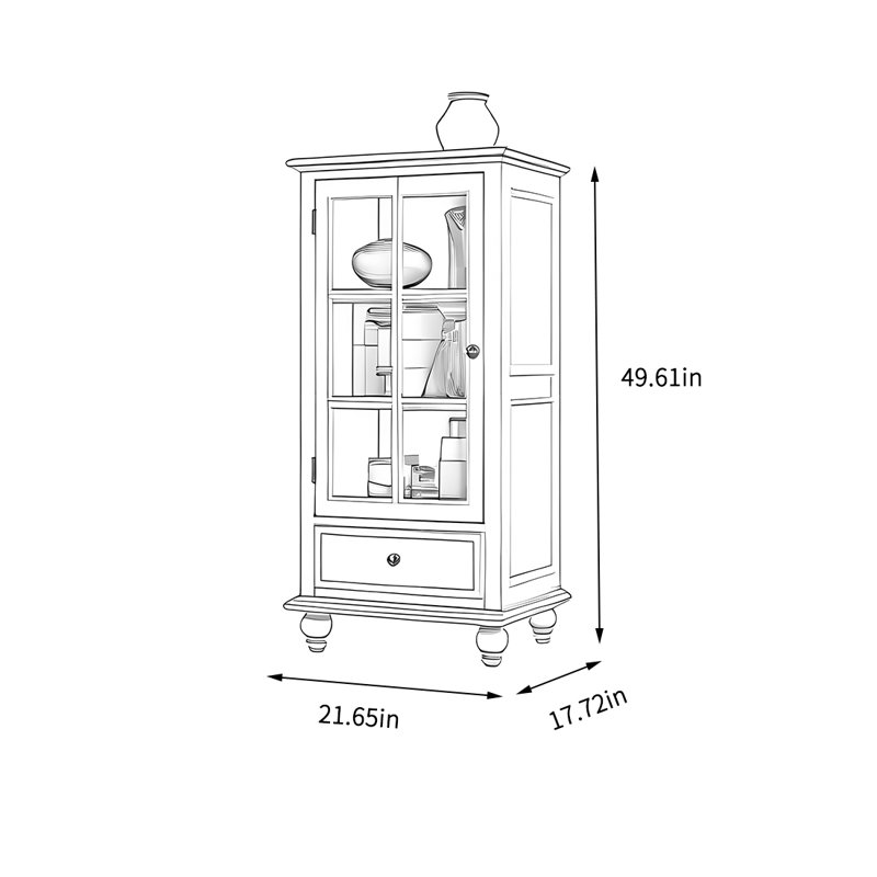 Armoire de rangement simple pour le salon