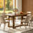 47-Inch Rectangle Dining Table, Wooden Kitchen Table, Farmhouse Dinning Room Dinner Table