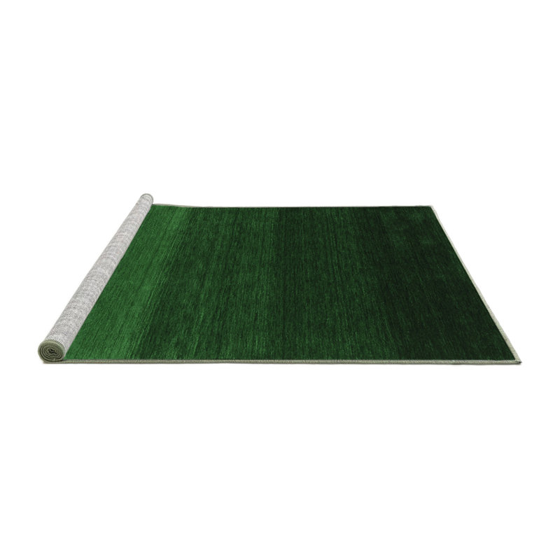 Washable Abstract Indoor Rug, Round 4'
