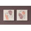 Superbes peintures décoratives sur toile (2 pièces) de 19,7 po x 19,7 po chacune | 100% toile avec cadres 100% bois | Parfait pour le décor du salon et de la chambre à coucher, ajoute élégance et style à tout espace-220933092