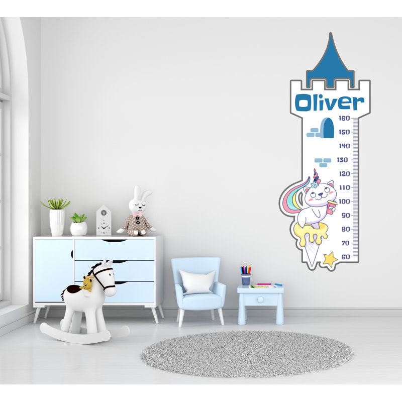 Décalcomanie de règle de courbe de croissance, décalque de règle de croissance pour enfants en vinyle, règle de mesure de hauteur pour décoration de chambre de bébé 79108D29672445529088B77CF0A8F422