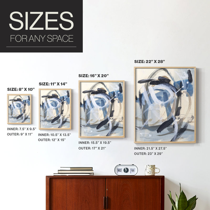 Moon Base I Framed Print - Solid Wood, Natural, 11" H x 9" W