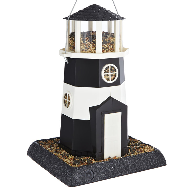 Mangeoire d’oiseaux shoreline lighthouse tube, Noir