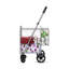 Folding Shopping Cart Portable Utility Cart Double Basket Grocery Utility Cart