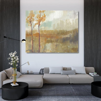 Lark Manor™ Goldberger, Jennifer Gallery Wrapped Canvas Art Titled: Pastoral Ochre I