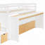 Lit mezzanine avec bureau coulissant, lit gigogne et marches de rangement-1984121006-1984121040