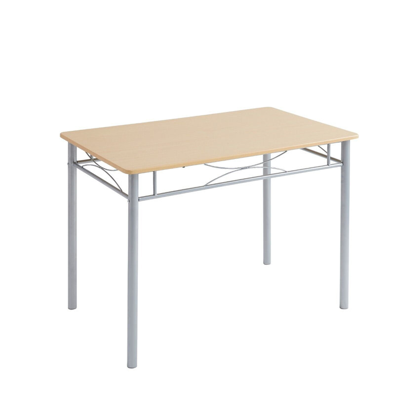 Liammatthew 4 - Person Dining Set, Silver, Natural, Natural