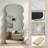Arched  Metal Oversized Full-Length Mirror-697737996-697738231