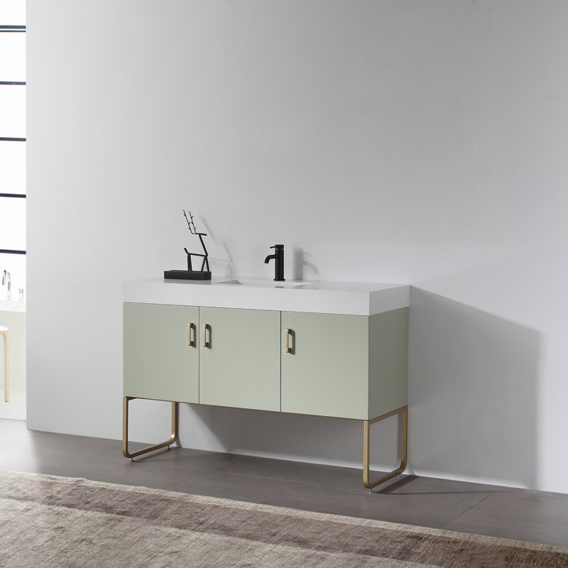 Ensemble de meuble-lavabo simple 48 po Keena, Brume de pin