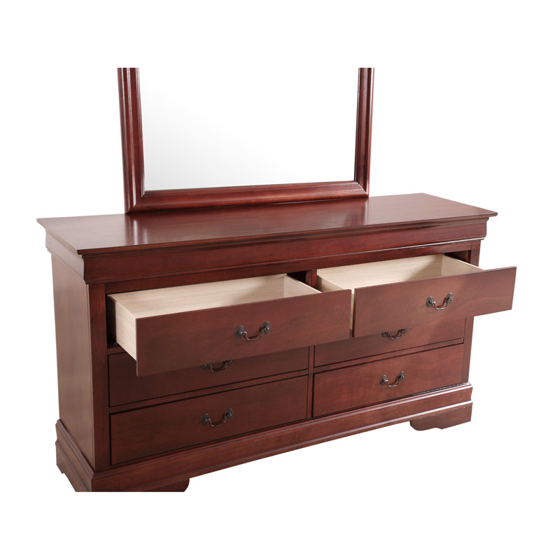 Commode Glory Furniture Louis Phillipe G3100-D, cerise