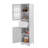 Tall Bathroom Cabinet, Freestanding Storage Cabinet With Drawer And Doors, MDF Board, Acrylic Door, Adjustable Shelf, White-1262337287