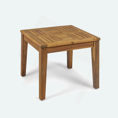 Square Acacia Outdoor Side Table