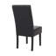 Ensemble de 2 chaises de salle à manger en cuir de polyuréthane noir moderne pertica-1925461121