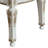 ACME Vendome Arm Chair (Set-2), Synthetic Leather & Antique Pearl Finish-99926788-99926789