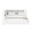 Lit de jour simple en bois avec tablettes, USB et lit gigogne-918115841