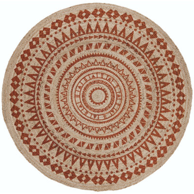 Desroches Hand Woven Jute Oriental Rug