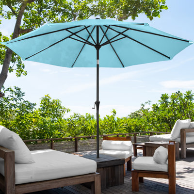 Parasol de patio à inclinaison automatique l 10 pi Kelton 