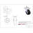 4 Piece Polyolefin Caster Set with Roller Bearings 2 Swivel Lock 2 Brake