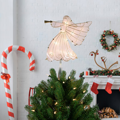 10'' Metal Angels Lighted Tree Topper