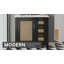 Meuble-lavabo sur pied simple 36 po avec plateau en céramique Modway-93235906