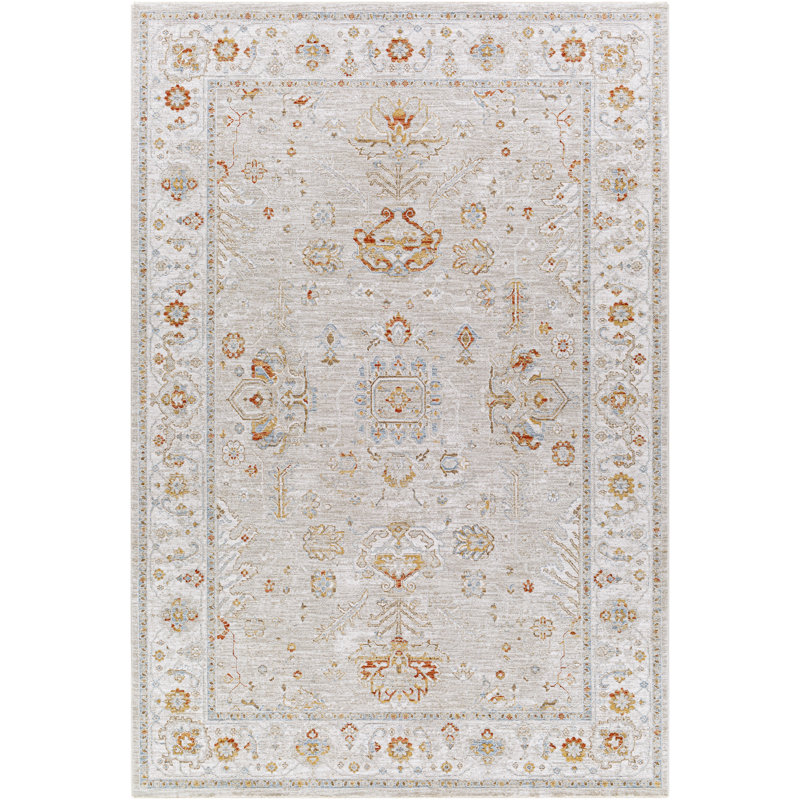 Tapis oriental beige / orange / ivoire Finnlagh, Rectangle 12 pi x 15 pi