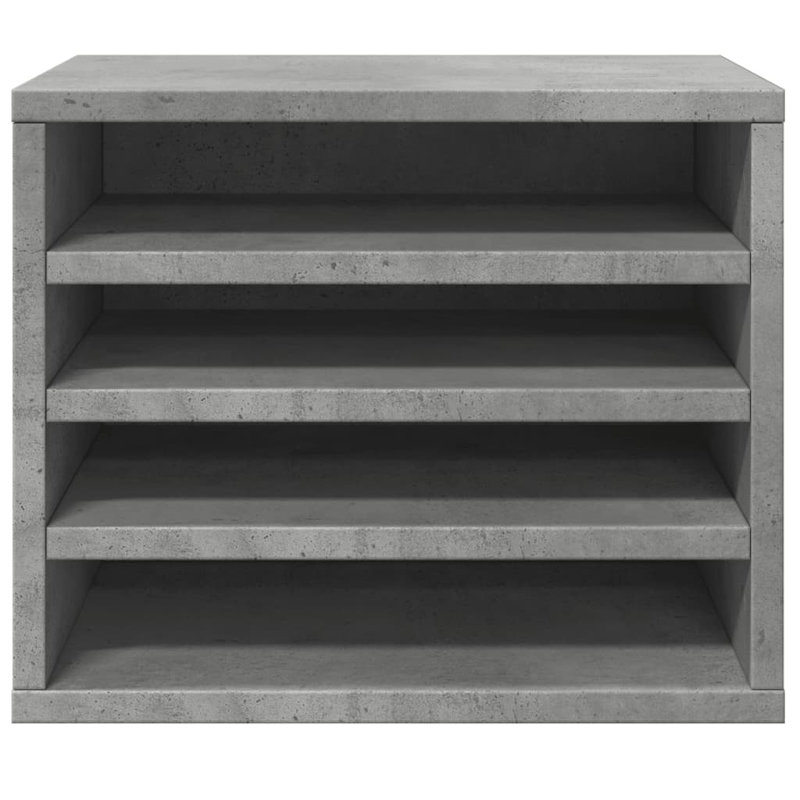  Desk Organiser 36X26x29.5 Cm Engineered Wood, Concrete Grey